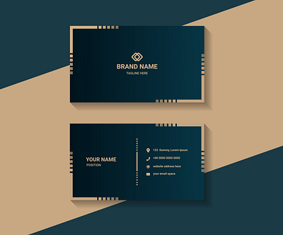 Professional Business card design for your company. internet