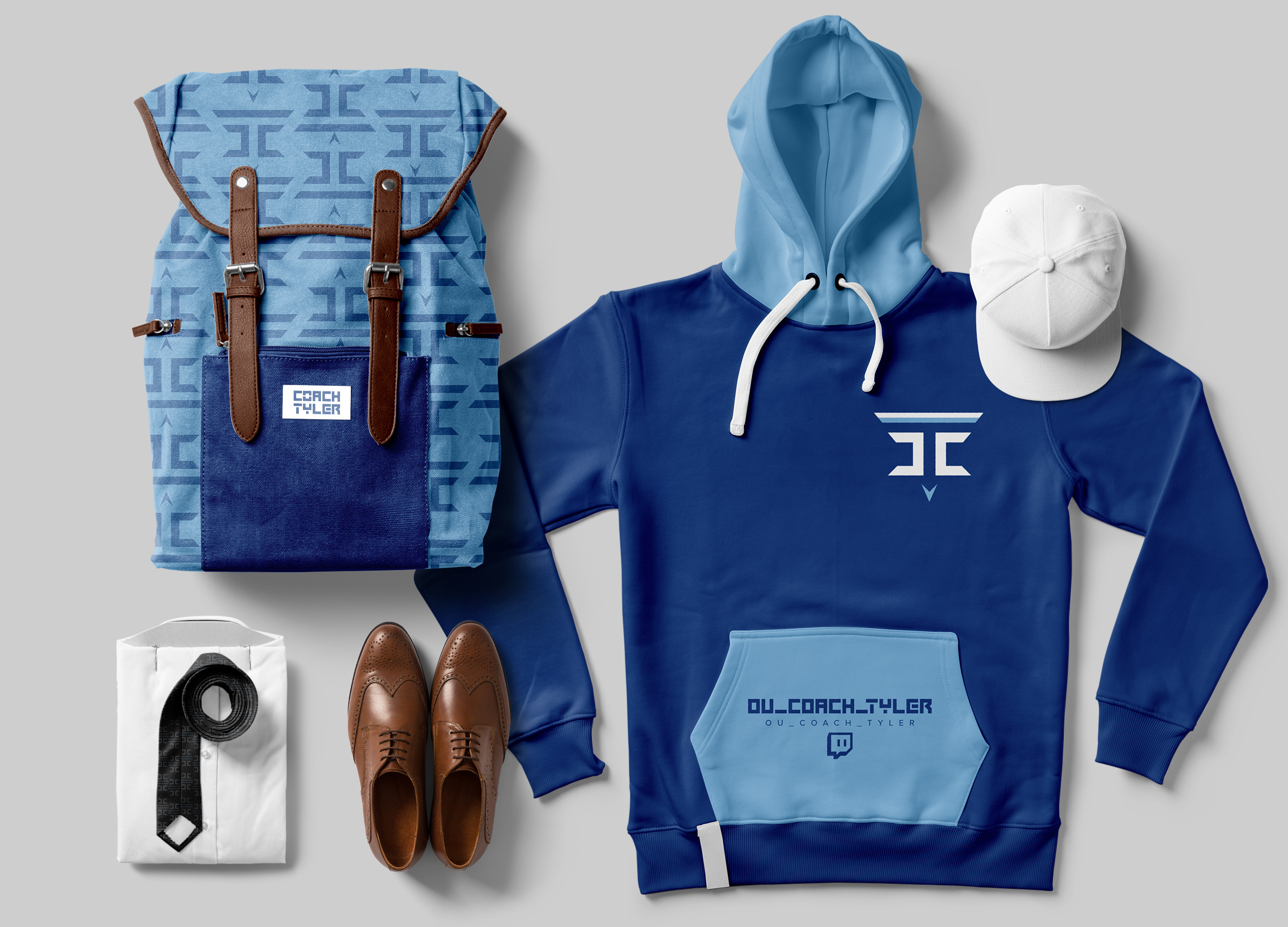 Coach Tyler - Brand Identity branding iconography illustration logo profile graphics twitch