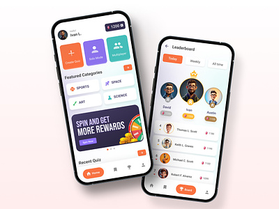 QuiVid - Quiz & Trivia Mobile App attractive attractive design branding engaging website figmadesign graphic design hero page homepage motion online game play to earn quiz app quiz mobile app design quiz ui quizzes responsive startup trending design trivia uiux