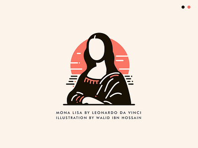 'Mona Lisa' illustration by Walid ibn Hossain mona lisa digital makeover