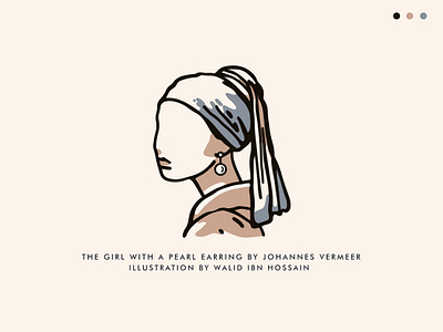 'Girl with a Pearl Earring' by Walid ibn Hossain