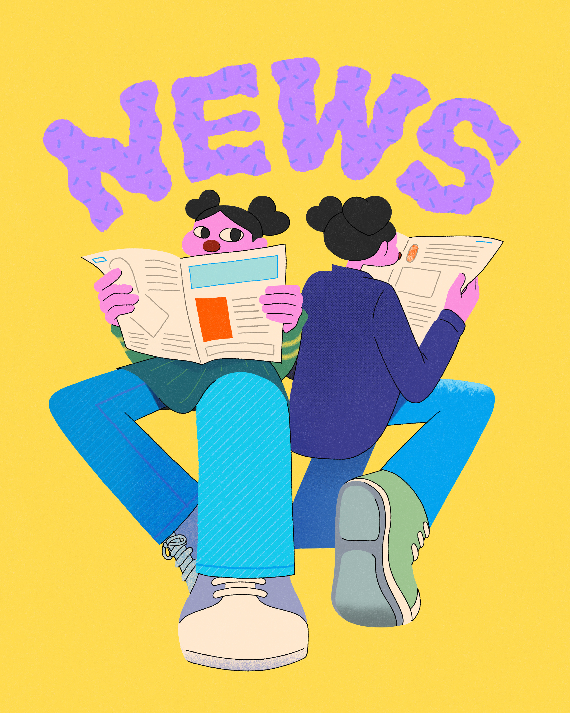 news artworks brandingillust design graphic design illstrator illust illustration info infomation new news people photoshop