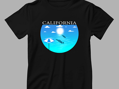 california tshirt america branding california custom design facebook graphic design illustration losangeles marketing seabeach tshirt typography