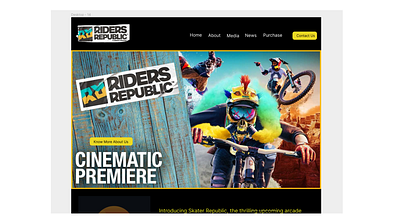 Riders Club Website design ui