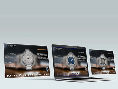 Patek Philippe Nautlis branding design figma landing page patek philippe ui uidesign uiux user interface watch web webdesign