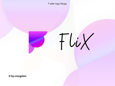FliX Logo Design using Gradient F branding cheap logo design free logo graphic design illustration logo new logo vector