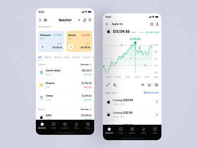 Quick Trading - App app design cryptotrading design filllo financialapps fintech forextrading investingapps investmenttech ios marketanalysis onlinetrading saas stocktrading tradingapps tradingcommunity tradingplatform ui ui8 uiux