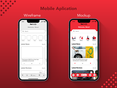 StarCarsifu Mobile App concep mobil app ui