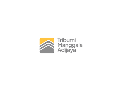 TMA Logo branding construction company graphic design grey icon logo minimal modern yellow