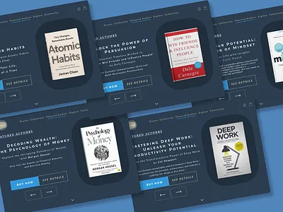 BookHaven: Explore Literary Treasures book branding design figma landing page ui uidesign user interface web webdesign