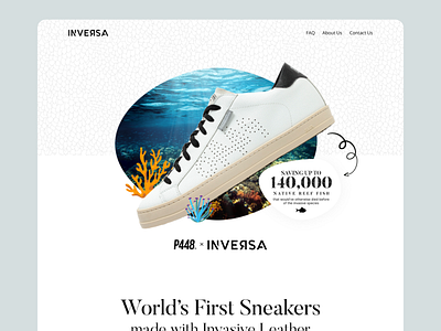 Eco-Friendly Shoes Landing Page UX coral design eco graphic design hero homepage illustration landing page nature sales shoe typography ui ux
