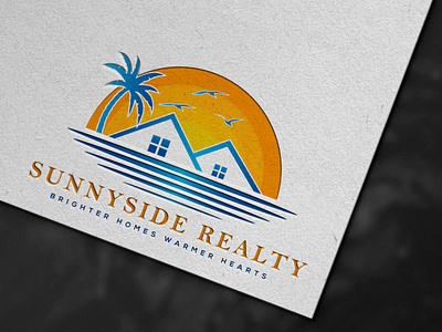 SunnySide Realty 2d adobe illustator brand identity branding business logo creative logo design dribbble flat design florida logo graphic design identity logo logo mark minimalism minimalist logo modern modern logo portfolio visual identity