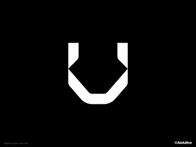 monogram letter U logo exploration .005 brand branding design digital geometric graphic design icon letter u logo marks minimal modern logo monochrome monogram negative space