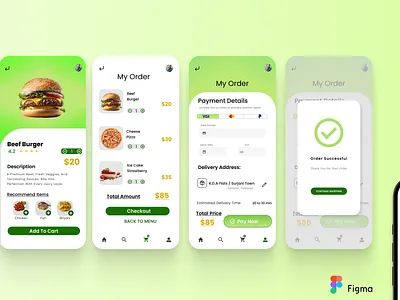 Food Order Mobile App (Complete) animation app branding designed figma illustration mobile app product designed prototype ui user experience user interface ux website designed