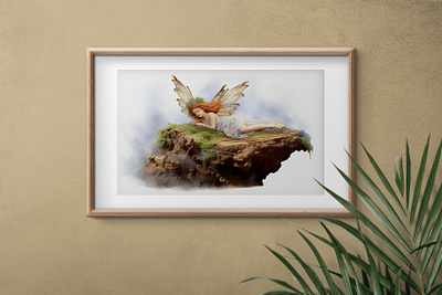 Watercolor Spring Well Clipart frame