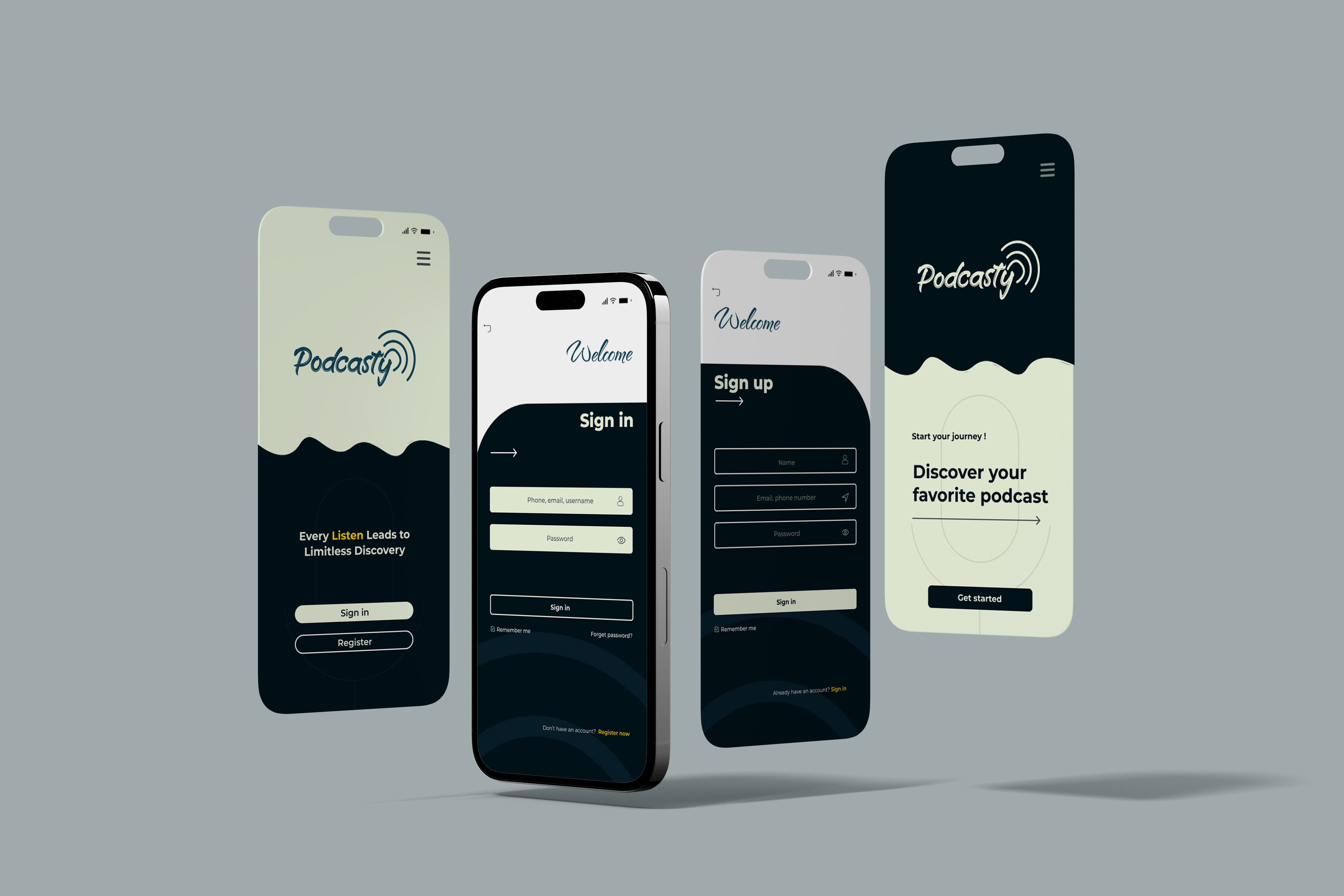App ui design | Login Page | Podcast app design app development app interface app landing app mockup app screen app ui design figma ios app login screen music app podcast app register page sign in screen sign up screen stream app ui uiux welcome screen