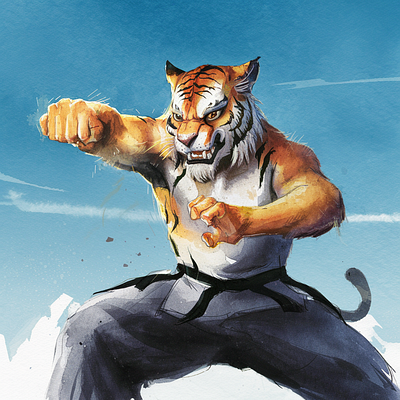 Graceful Fury: The Kung Fu Essence 3d elements. animation artisticwonder cinematic quality design illustration painting