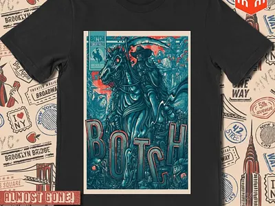 Botch Manchester UK March 22-2024 Event poster t-shirt