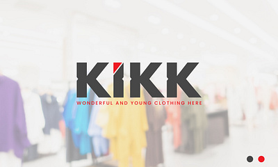 Kikk Clothing brand logo design brand identity creative design elegant graphic design letter lettermark logo minimal minimalist modern modernlogo professional professional logo unique word