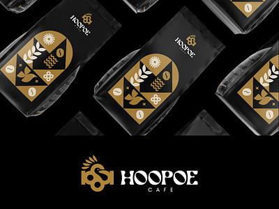 HOOPOE LOGO bired cafe coffee coffee bean coffee logo coffeeshop hoopoe hud hud bird luxury logo yemeni