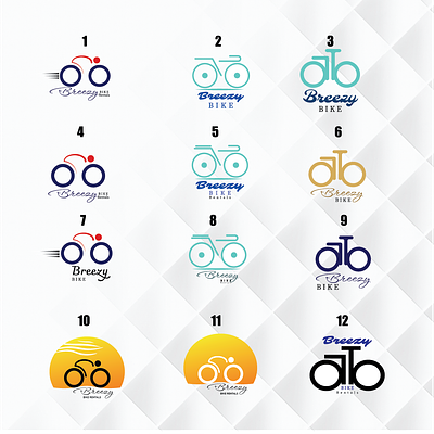 Breezy Bike Rentals logo variations! 🚲 branding cleanlines graphic design graphicdesigner logo logodesign minimalist monochrome refined simplicity versatile