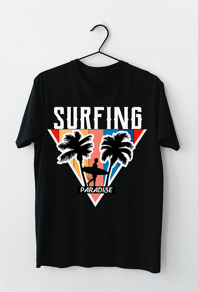 Creative Surfing T-shirt Desing design graphic design illustration typography