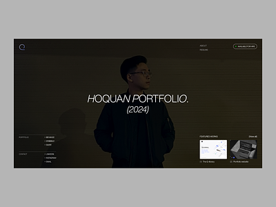 (2024)Folio concept design hero section ui uxui web design