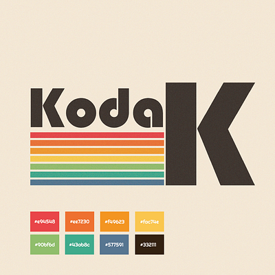 Kodak Redesign branding graphic design logo