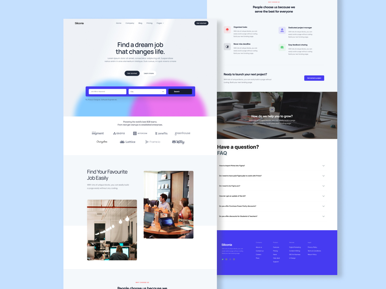 Online Website Design by Thrilling Tech on Dribbble