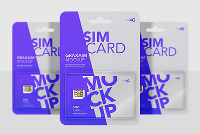 SIM Card Packing - Mockup cell phone chip micro sim mobile package mockup packaging mockup phone psd mockups sim sim card sim card packing mockup sim mockup smart object smart layers