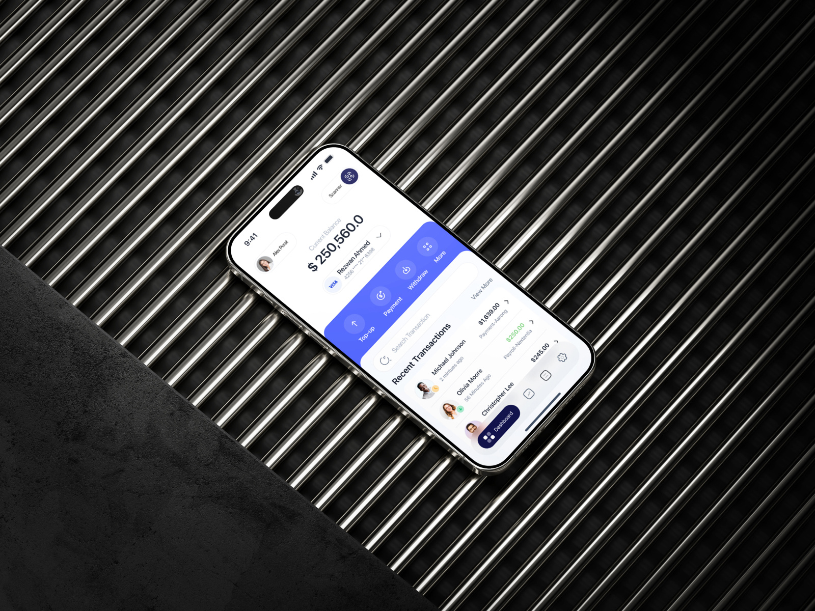 SafePurse - Financial Wallet Mobile App app design bangking banking app budget budget tracker finance finance management financial app financial wallet fintech mobile app money management safepurse top up transaction wallet app withdraw