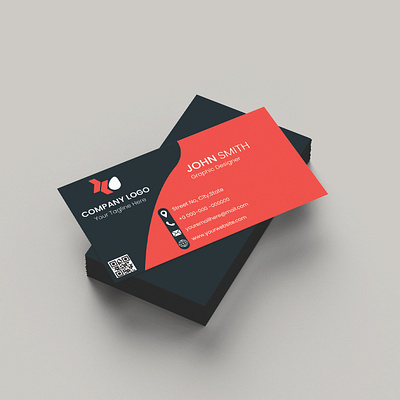 Business Card Templete Design address animation graphic design