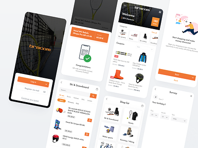 Bracom sports equipments mobile app app dailyui dailyuichallengem design mobile mobile app sport sports ui ux