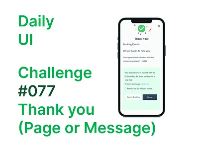 Daily UI Day 077, Thank you... app branding design graphic design ui ux
