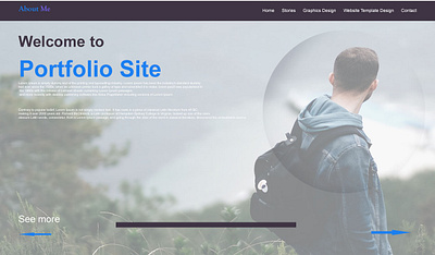 Portfolio Home Page design graphic design logo website design
