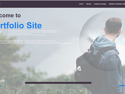 Portfolio Home Page design graphic design logo website design