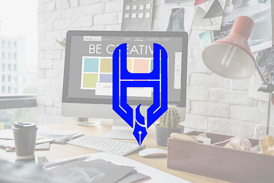 logo letter H for graphic design graphic design logo logo for designer tter h
