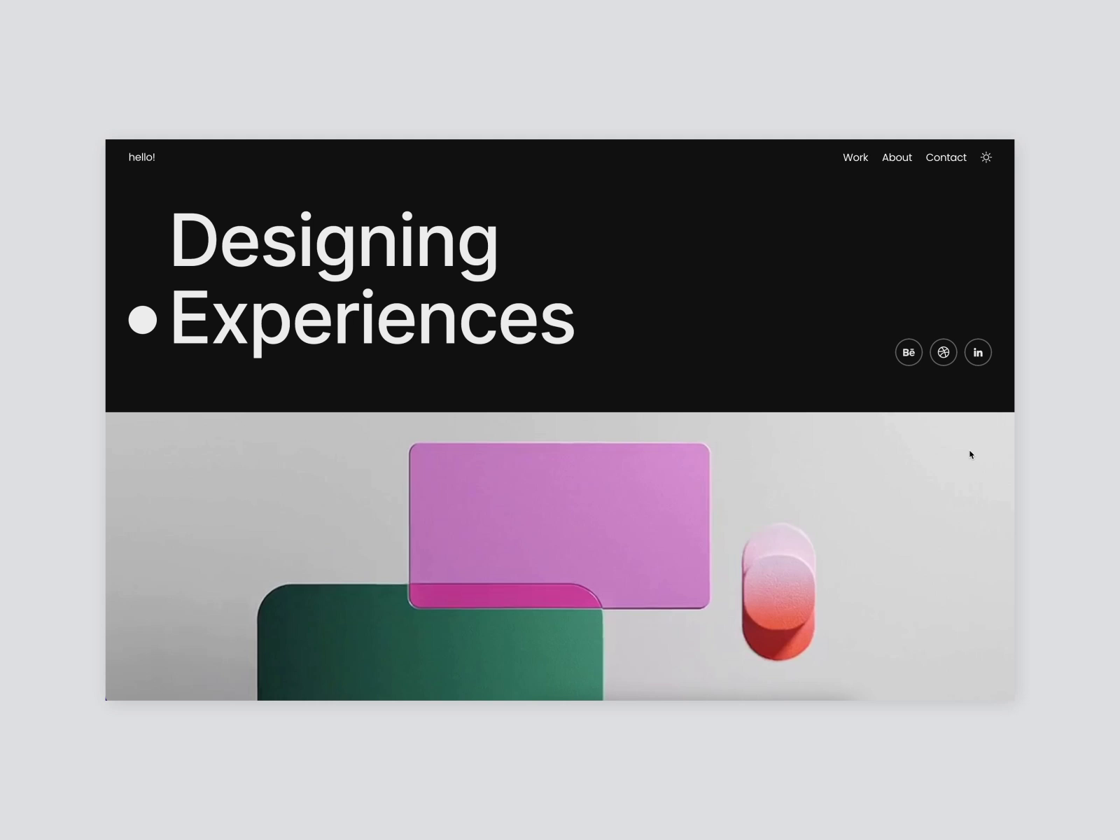 UI/UX Portfolio Website Design by Ghanendra Sahu on Dribbble