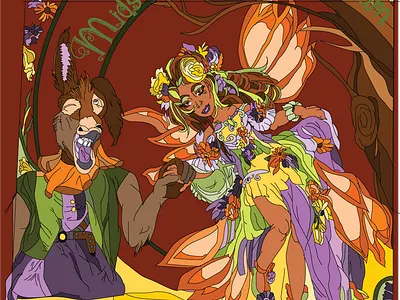 Midsummer Nights Dream fairy fantasy illustration midsummer nights dream story