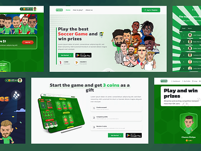 Fooq Game | Football game | Landing page fooq fooq game football football game football ui design game game ui design landing game landing page ui ui football design ui landing uiux ux