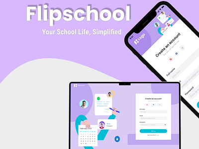 Flipschool digitaleducation edutechinnovation empoweringstudents figma learningmadefun productdesign schoolmanagement studentlifemadeeasy uidesign uiuxdesign websitedesigninfigma