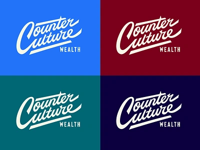 Counter Culture branding brushlettering calligraphy counterculture cunsultant custom finanse flow graphic design handtype identity lettering logo logotype retro script type unique wordmark