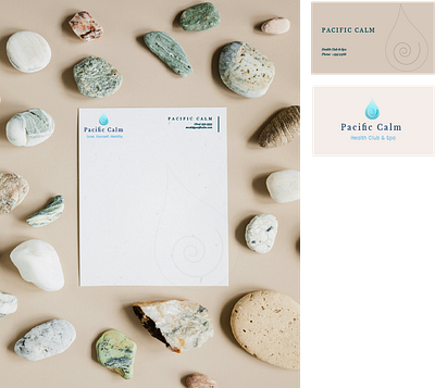 Logo Concept for Fictional Brand Pacific Calm branding graphic design logo