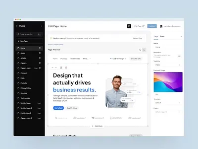 WordPress Dashboard Redesign app app design app ui dashboard design product ui redesign ui wordpress
