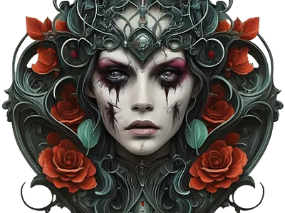 Gothic Illustration 3d abstract art aesthetic aesthetic print aesthetic printable aesthetic wall art animation artist branding design gothic graphic design illustration logo motion graphics ui