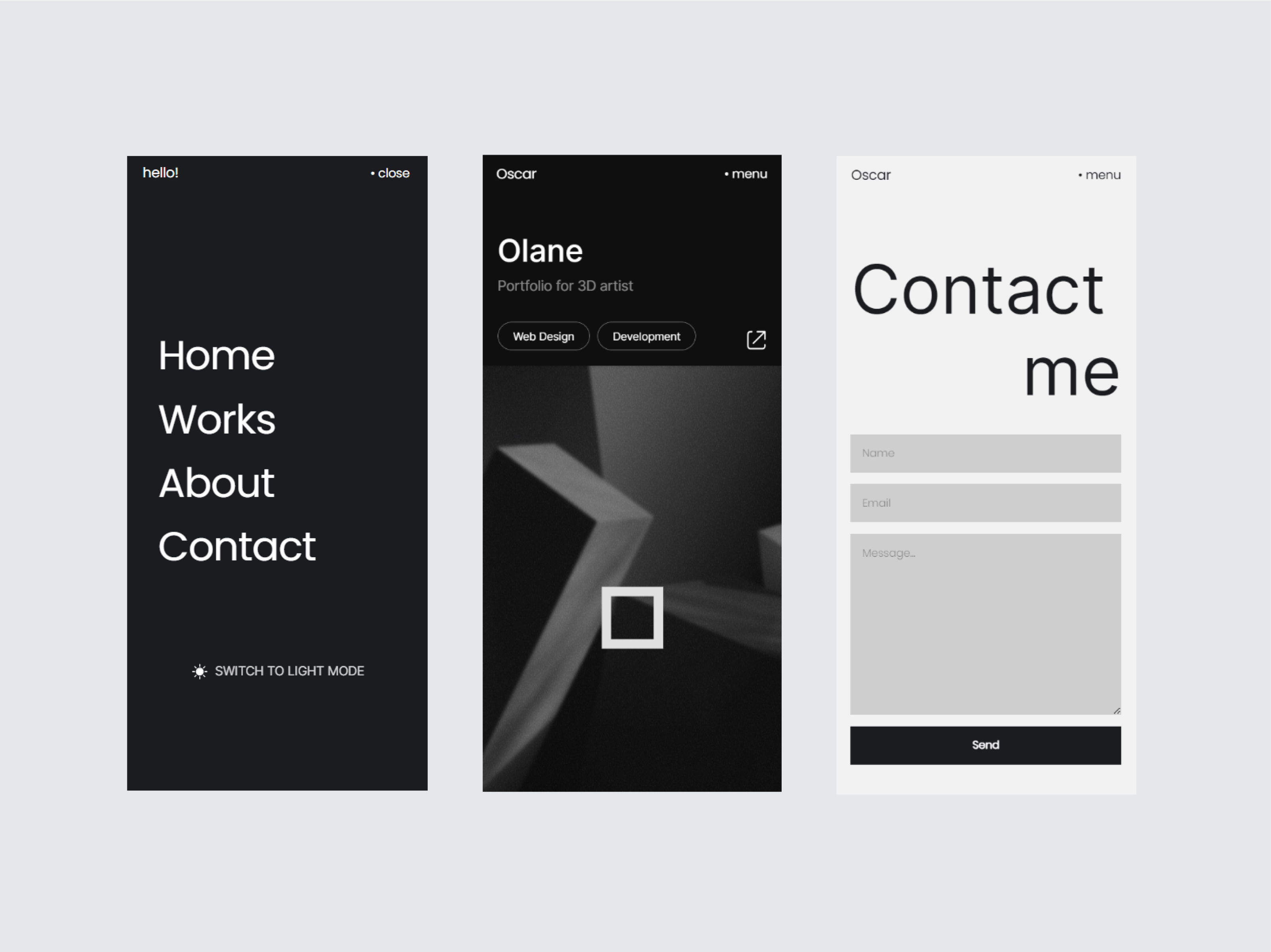 UI/UX Portfolio Website Design by Ghanendra Sahu on Dribbble