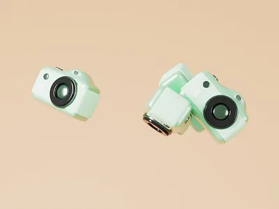 3D cameras in chaos 3d animation camera cute design for social media illustration motion graphics video