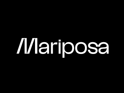 Mariposa — Custom Wordmark brand branding font hand lettering identity lettering logo logotype type typeface typography visual wordmark