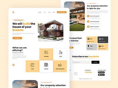 Real Estate Agency Landing Page 🔥 branding landing page product design ui uiux ux web design