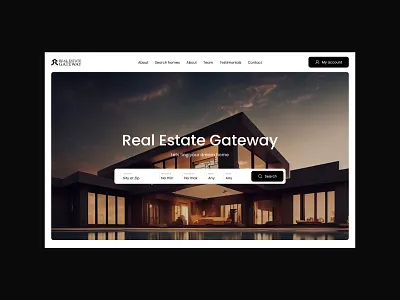 Real Estate — Website 2024 apartment building company landingpage luxury minimalism modern realestate trend ui usa